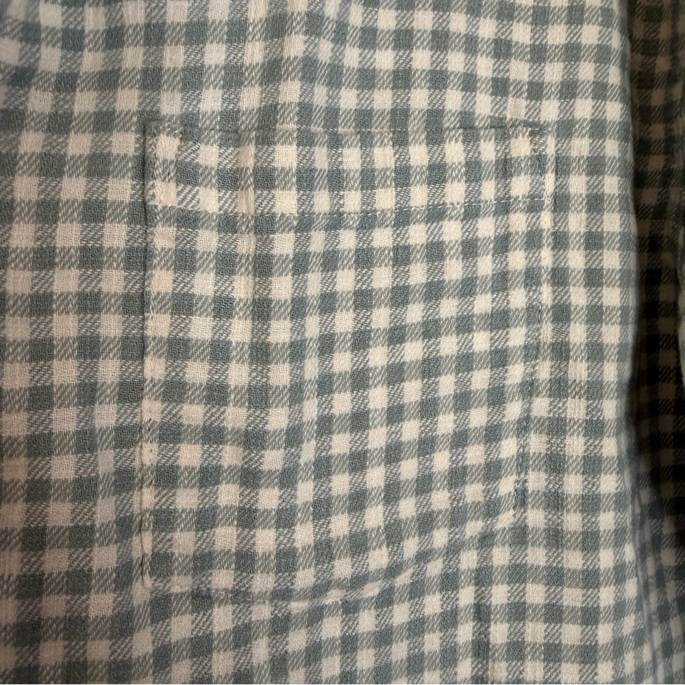 Marine Layer Gray Checkered Button Down Flannel S… - image 4